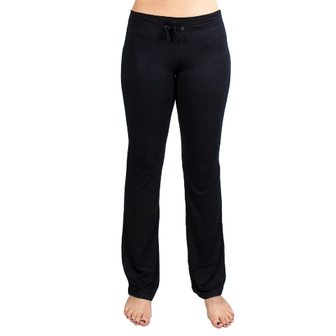 Picture of BrybellyHoldings SYOG-831 Small Black Relaxed Fit Yoga Pants