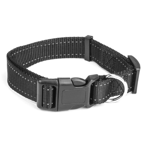 Picture of BrybellyHoldings ACLR-202 Large Black Adjustable Reflective Dog Collar
