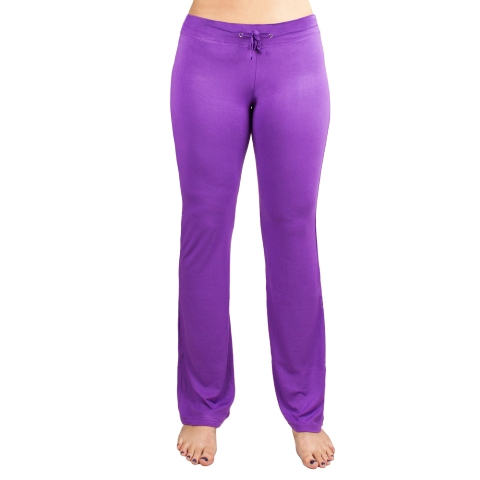 Picture of BrybellyHoldings SYOG-801 Small Purple Relaxed Fit Yoga Pants