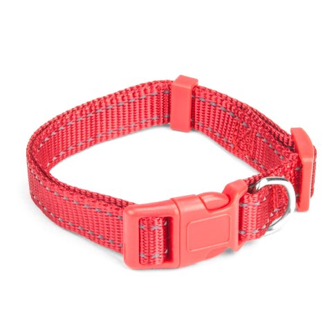 Picture of BrybellyHoldings ACLR-001 Small Red Adjustable Reflective Dog Collar