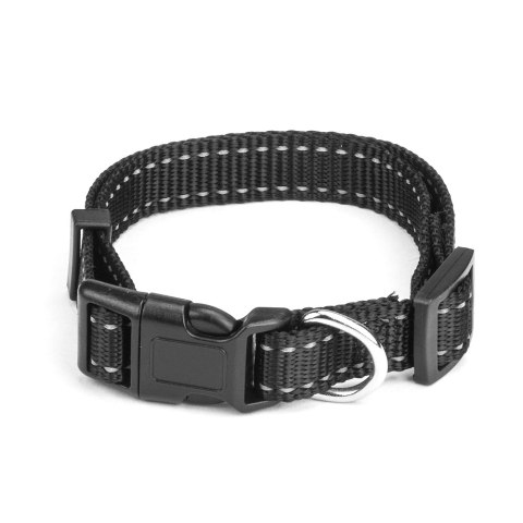 Picture of BrybellyHoldings ACLR-102 Medium Adjustable Reflective Dog Collar - Black