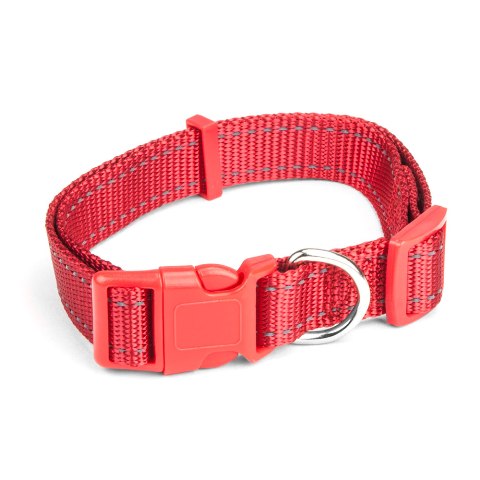 Picture of BrybellyHoldings ACLR-201 Large Adjustable Reflective Dog Collar - Red