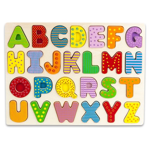 Picture of BrybellyHoldings TPUZ-301 Professor Poplars Wooden Alphabet Puzzle Board