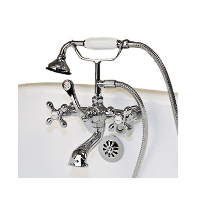 Picture of Cambridge Plumbing CAM463W-BN Clawfoot Tub Wall Mount British Telephone Faucet&#44; Brushed Nickel