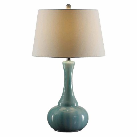 Picture of Crestview Collection CVABS931 Alden Table Lamp- Blue Glass