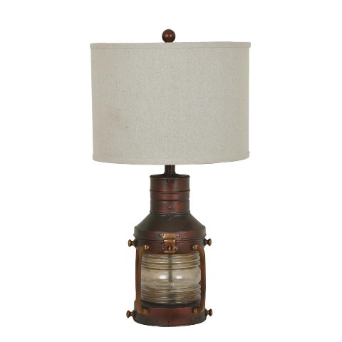 Picture of Crestview Collection CVABS964 Copper Lantern Table Lamp- Antique Copper