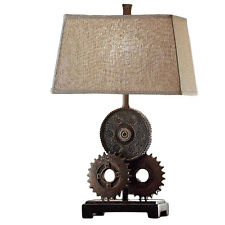 Picture of Crestview Collection CVAVP188 Gears Table Lamp - Set of 2