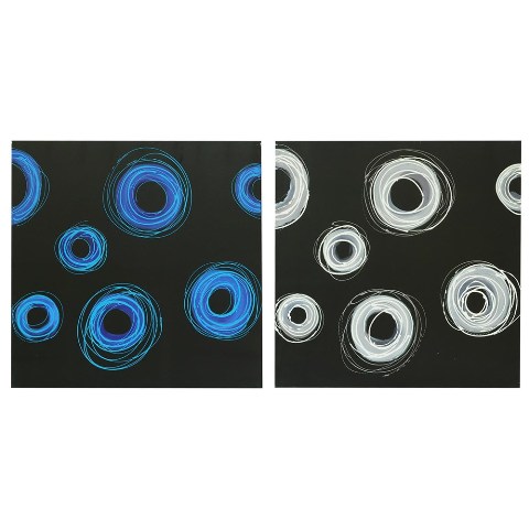 CVTOP1832 Circle Duo Canvas Wall Decor