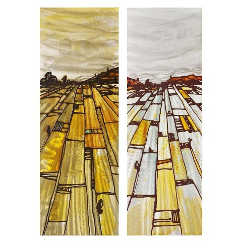 CVTOP2142 Geometric Canvas Wall Art - 15.5 x 47 in.