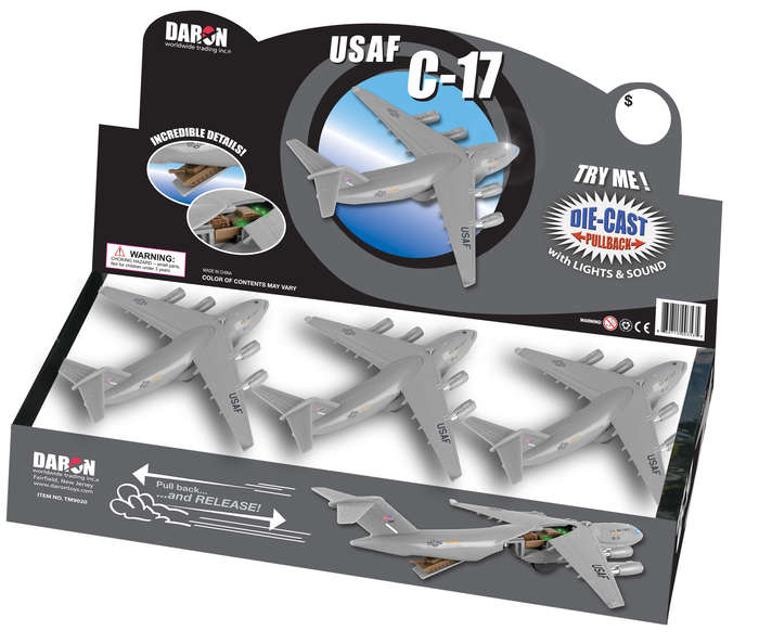 Picture of Diecast Pullbacks TM9020 C-17 Pullback Counter Display- 6 Pieces