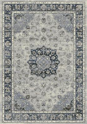 Picture of Dynamic Rugs AN46575599686 Ancient Garden Rectangular Rug- Silver & Blue - 3 ft. 11 in. x 5 ft. 7 in.