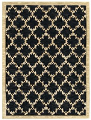 Picture of Dynamic Rugs YA692816090 Yazd Rectangular Rug&#44; Black - 5 ft. 3 in. x 7 ft. 7 in.