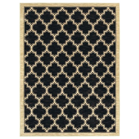 Picture of Dynamic Rugs YA9122816090 Yazd Rectangular Rug&#44; Black - 7 ft. 10 in. x 10 ft. 10 in.