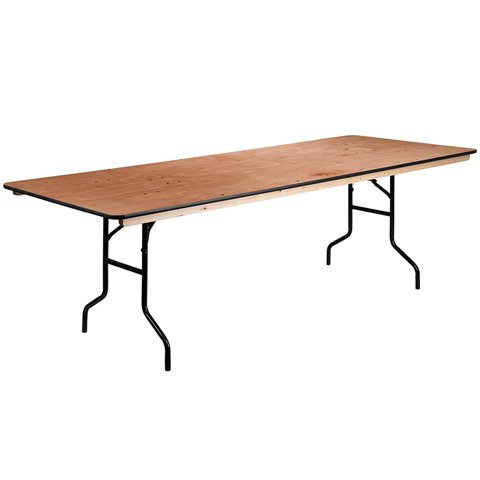Rectangular Wood Folding Banquet Table