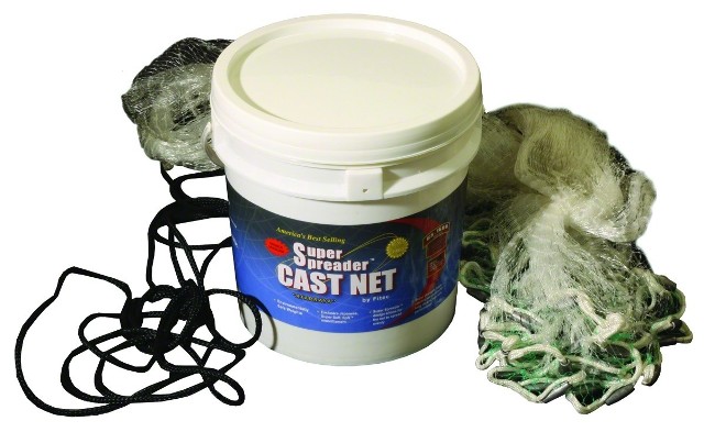 GS1000 Super Spreader Cast Net 5'x3/8" Mesh Clear  Lead  1 lb wt