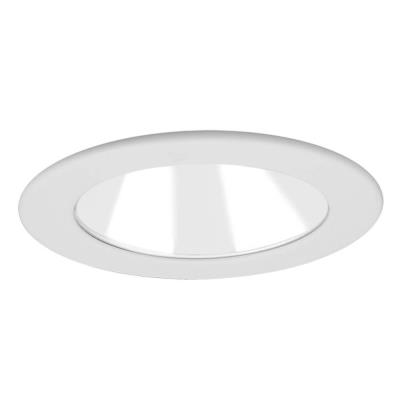 Low Voltage Adjustable Open Reflector Trim, White Baffle, White Trim