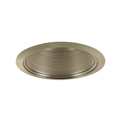 Jesco Lighting TM609ST 6 in. Line Voltage Step Baffle Trim- Satin Chrome