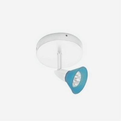 Picture of Jesco Lighting LT1122B-WH Single Light Ceiling Mount Low Voltage- Blue