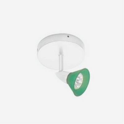 Picture of Jesco Lighting LT1122G-WH Single Light Ceiling Mount Low Voltage- Green
