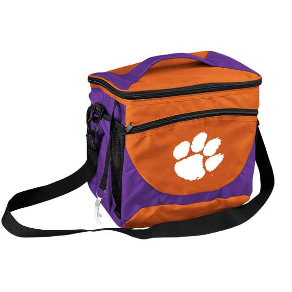 Picture of Logo Brands 123-63 Clemson 24 Can Cooler
