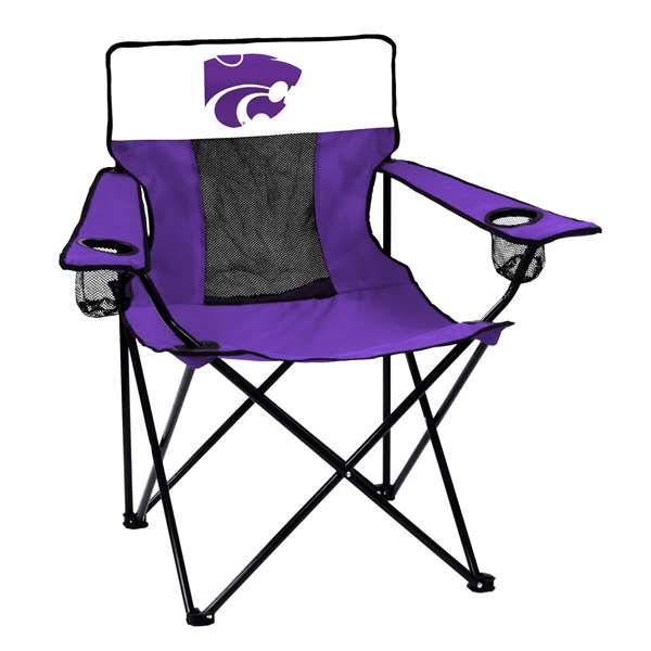 Picture of Logo Brands 158-12E Kansas State Elite Chair