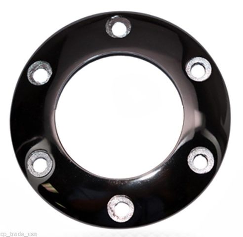 STR-001BKC Black Chrome Steering Wheel Horn Button Ring