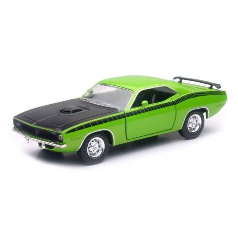1970 Plymouth Cuda - Green - 1:25 Scale - Die-Cast Model Car