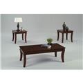 Progressive Furniture P304-95 Corona Transitional Style Cocktail and 2 End Tables, Medium Cherry - Pack 3 Progressive Furniture P304-95 Corona Transitional Style Cocktail and 2 End Tables, Medium Cherry - Pack 3
