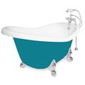 American Bath Factory T011B-CH-R-P Champagne Ascot 60 in. Splash Of Color Acrastone Air Bath Tub, Chrome Metal Finis American Bath Factory T011B-CH-R-P Champagne Ascot 60 in. Splash Of Color Acrastone Air Bath Tub, Chrome Metal Finis