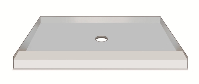 American Bath Factory S48363TP-C 48 x 36 in. Single Ready To Tile Shower Pan, 3 in. Thresholds