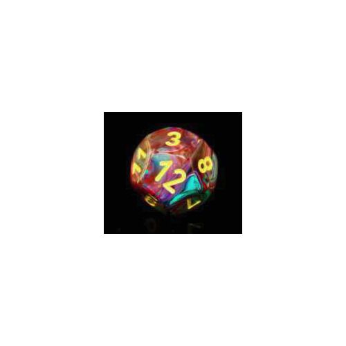 Manufacturing Festive Mosaic Dice, Set of 7 - Yellow