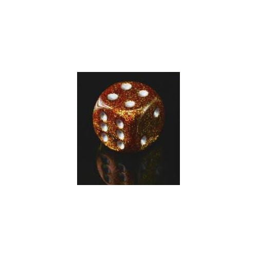 Glitter Polyhedral 7-Dice Set with Gold & Silver
