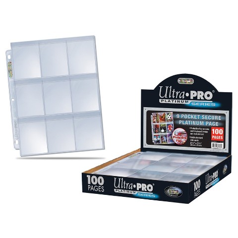 ULP84732 9 Pocket Secure Platinum Cards, Pack of 100