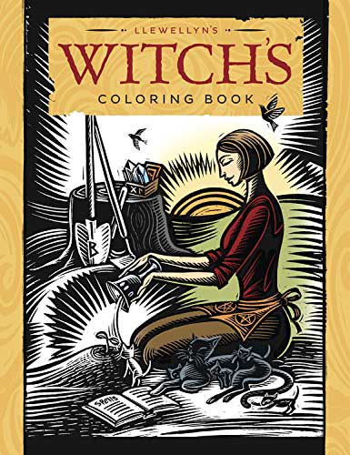 Picture of AzureGreen BWITCOL Witchs Coloring Book