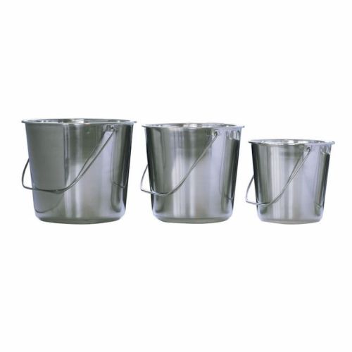 Picture of Buffalo SSB3PK AmeriHome Assorted Stainless Steel Bucket Set - 3 Piece