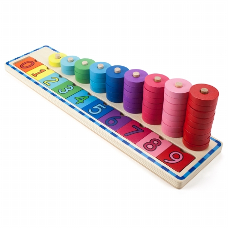 Picture of Brybelly Holdings TCDG-013 Wooden Wonders Colorful Counting Number Stacker