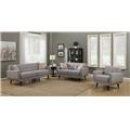 AC Pacific CRYSTAL-GRAY-3PC-SET Crystal Gray 3 Piece Sofa, Love Seat & Arm Chair Living Room Set AC Pacific CRYSTAL-GRAY-3PC-SET Crystal Gray 3 Piece Sofa, Love Seat & Arm Chair Living Room Set