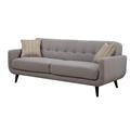 AC Pacific CRYSTAL-GRAY-S Crystal Gray Mid-Century Sofa - 34 x 86 x 35 in. AC Pacific CRYSTAL-GRAY-S Crystal Gray Mid-Century Sofa - 34 x 86 x 35 in.