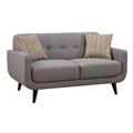 AC Pacific CRYSTAL-GRAY-L Crystal Gray Mid-Century Love Seat - 34 x 61 x 35 in. AC Pacific CRYSTAL-GRAY-L Crystal Gray Mid-Century Love Seat - 34 x 61 x 35 in.