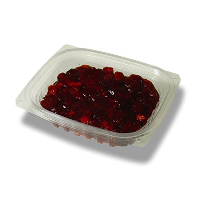 Jaya PLA-KD8 8 oz Compostable Clear Hinged Deli Container with Lid - Pack of 300