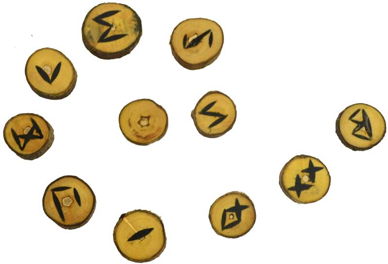 Picture of AzureGreen RRWOO Wood Rune Set