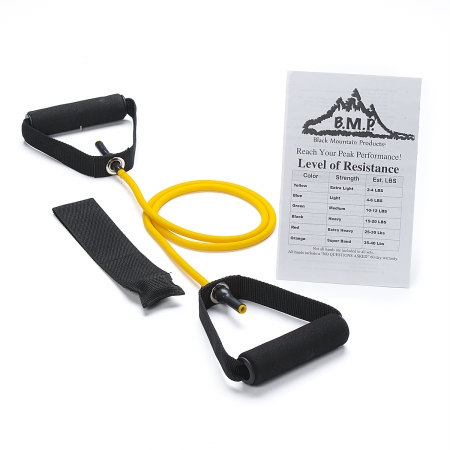 Picture of Black Mountain Products Yellow Stackable Band 2 - 4 lbs Single Stackable Resistance Band, Yellow