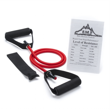 Picture of Black Mountain Products Red Stackable Band 20 - 25 lbs Single Stackable Resistance Band&#44; Red