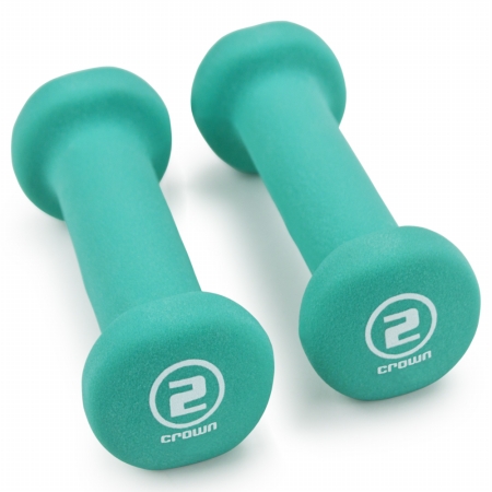 Picture of Brybelly Holdings SWGT-002 Pair of 2 lbs Teal Neoprene Body Sculpting Hand Weights