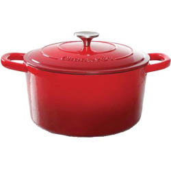 Picture of Gibson 69141.02 5 qt CrockPot Dutch Oven&#44; Red