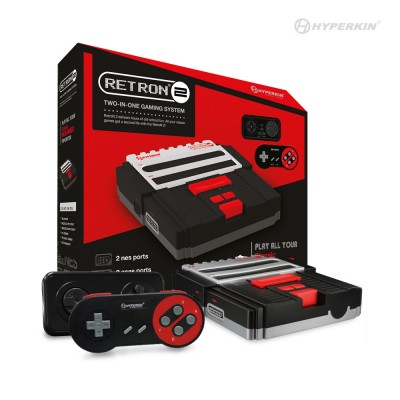 Picture of Hyperkin M05932-BK RetroN2 2 in 1 Console Videogame Hardware, Black
