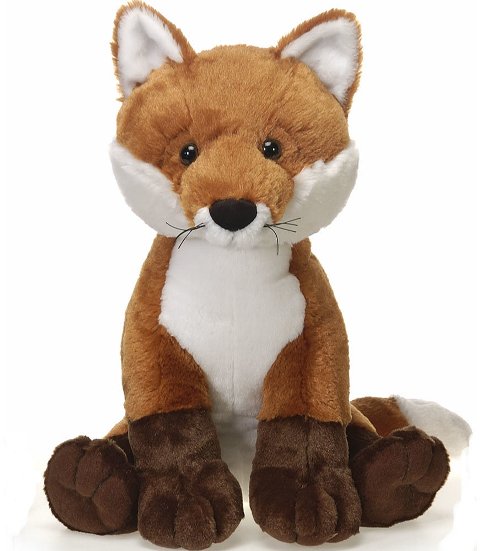 Picture of Bulk Buys 15.5&quot; Sitting Red Fox with Picture Hangtag Case Of 12
