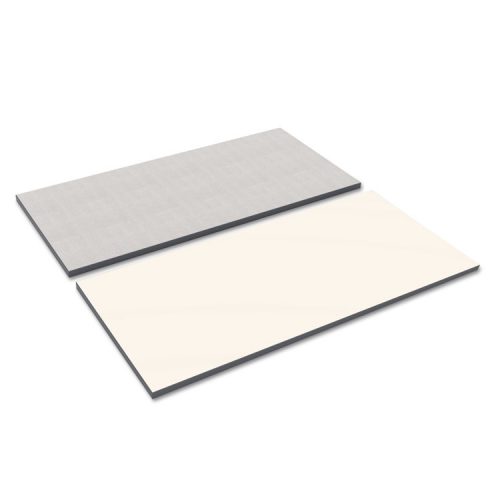 Picture of Alera ALETT4824WG Reversible Laminate Table Top&#44; White & Gray - 48 x 24 in.