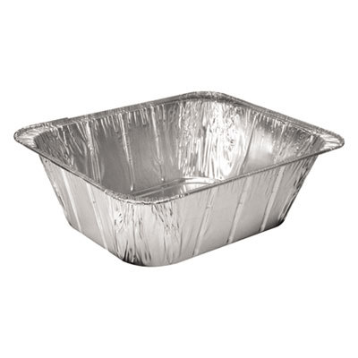 Picture of HFA HFA201450 Foil of America Steam Table Aluminum Pan, Silver - Half-Size & 4.18 in.