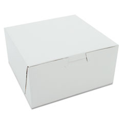 SCH0905 Non-Window Bakery Boxes, White - 6 x 6 x 3 -  SOUTHERN CHAMPION TRAY